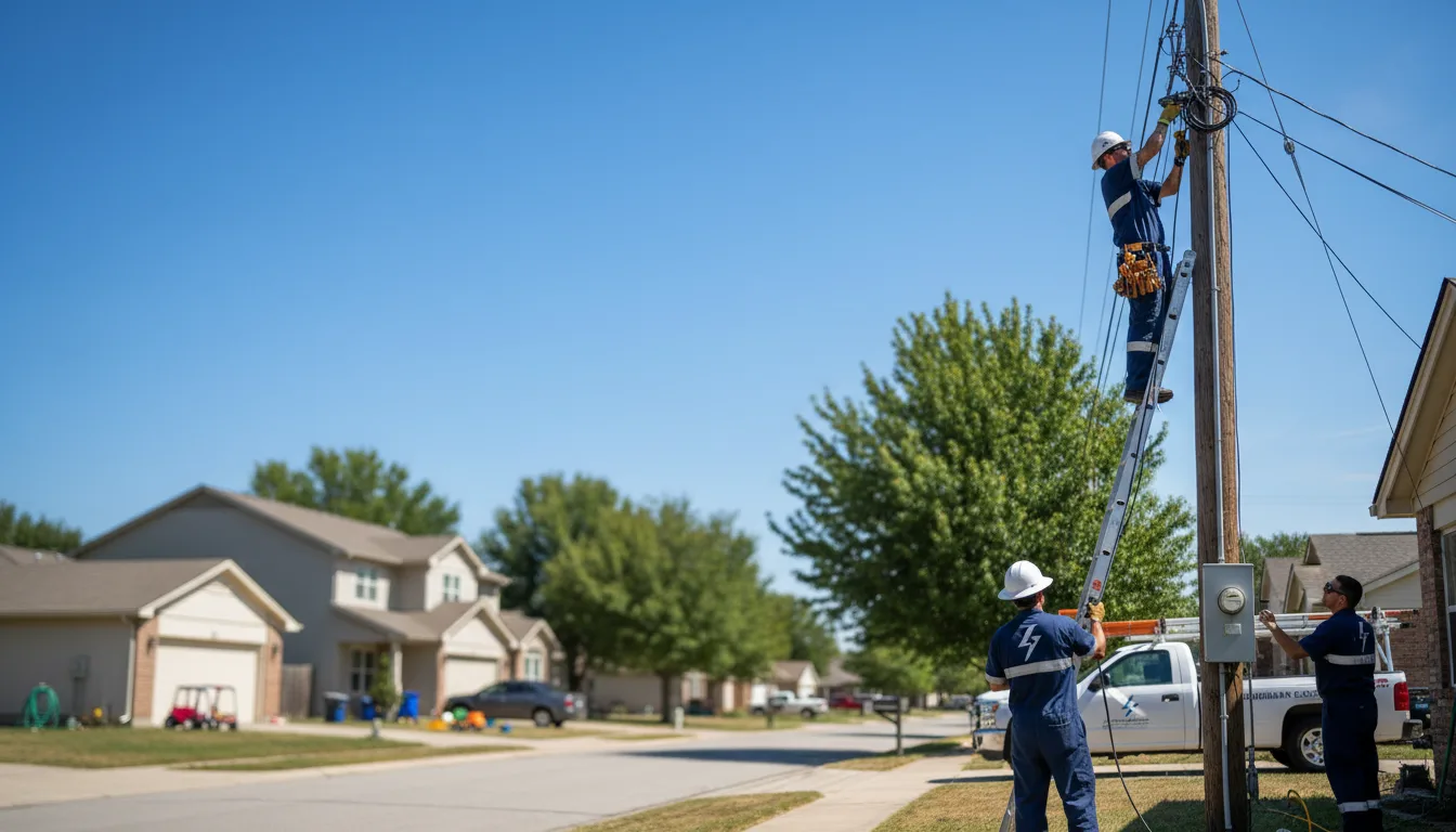 Residential electrician providing installation services in Wright, WY